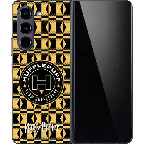 Wizarding Worlds Harry Potter Team Hufflepuff Galaxy Z Fold5 5G Skin